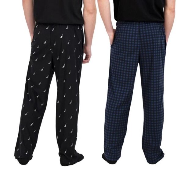 Nautica Men’s Soft Fleece Classic Fit Pajama Lounge Pants 2 pack Size L - Picture 4 of 4